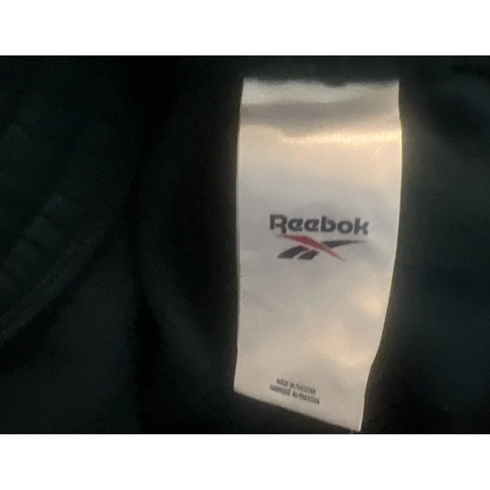 Reebok Green Athletic Shorts with Yellow Logo